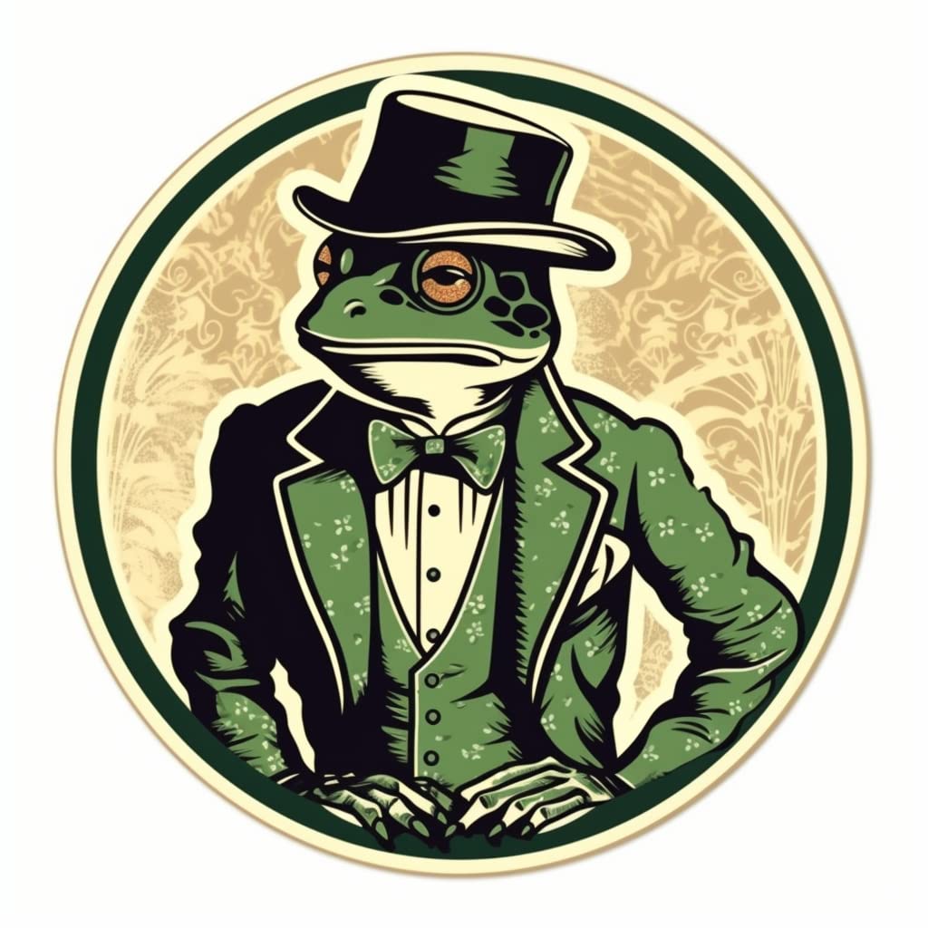 Yoonek Graphics Frog Vinyl Decal Sticker for