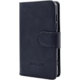 SAMVIX Leather Book Case for Q6 Music Player (Blue)