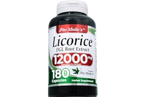 FITO MEDIC'S Lab | Licorice Root |180 Capsules |12000 mg| Licorice Root Extract | dgl Supplement | dgl Licorice | Licorice Root Capsules | Ultra high Absorption.