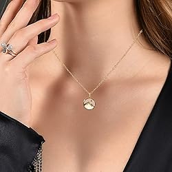 Mikovivi Faith Necklace for Women, Gold Mountain