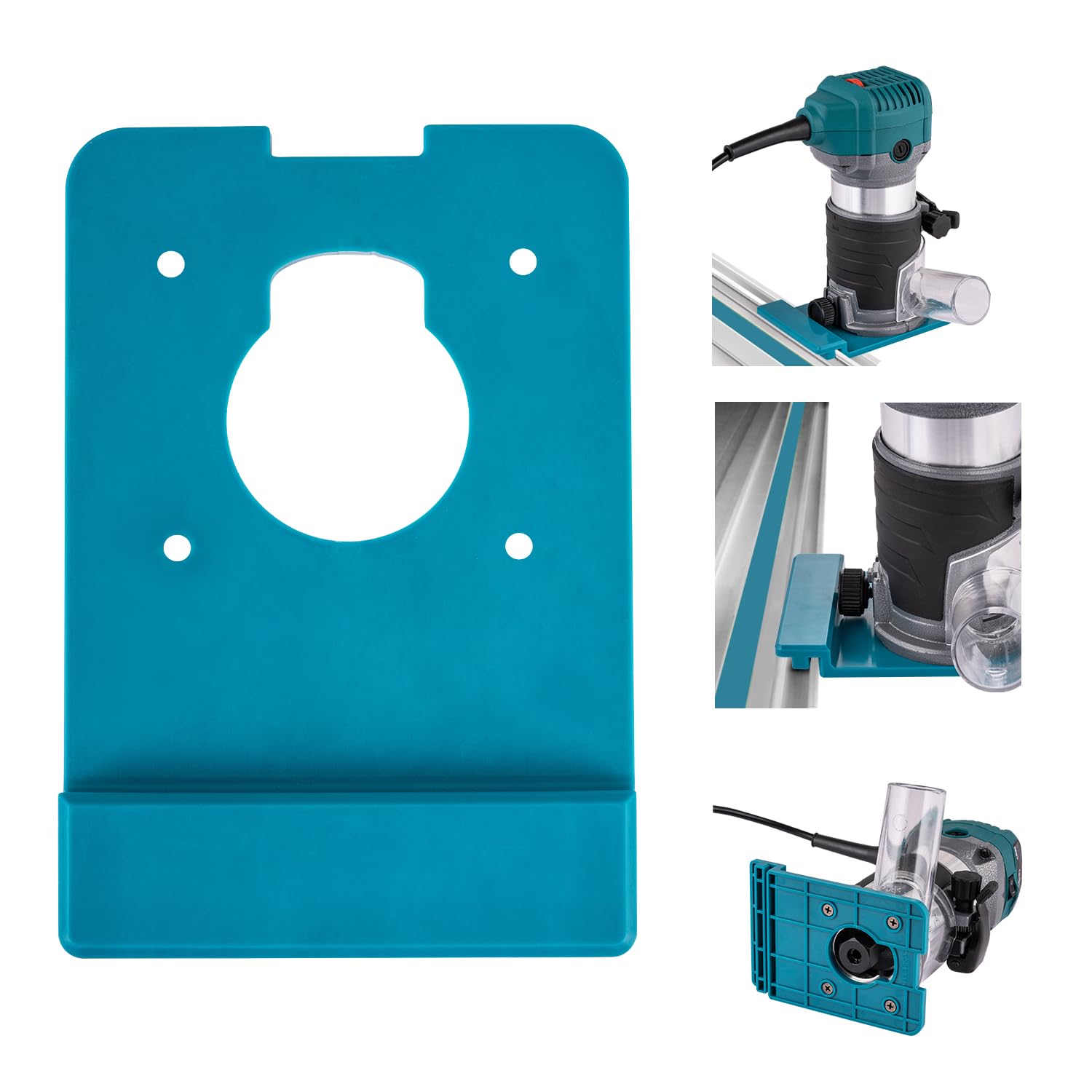 KATSU Tools Guide Rail Adapter Fits 18/21V Cordless Electric KATSU and Many Other Brand Trimmer Routers Guide Rail Router Edge Milling Adapter