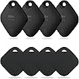 Key Finder 4 Pack Tag with Case Bluetooth Tracker for Luggage Works with Apple Find My Smart Tracker Locator for Suitcase, Bag, Backpack, Wallet, Replaceable Battery Smart tag Item Finder