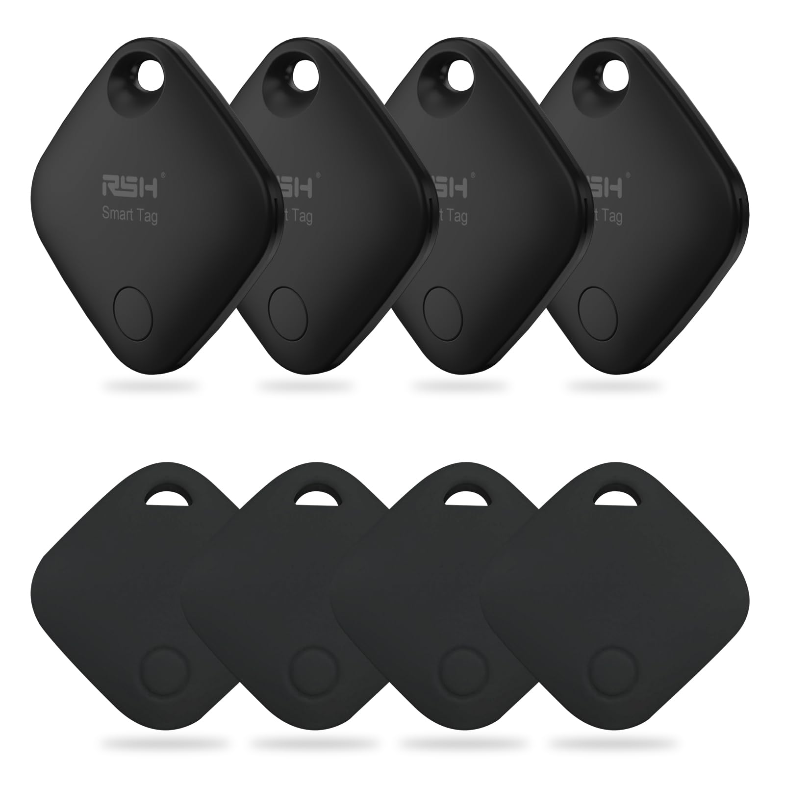 Photo 1 of Key Finder 4 Pack Tag with Case Bluetooth Tracker for Luggage Works with Apple Find My Smart Tracker Locator for Suitcase, Bag, Backpack, Wallet, Replaceable Battery Smart tag Item Finder