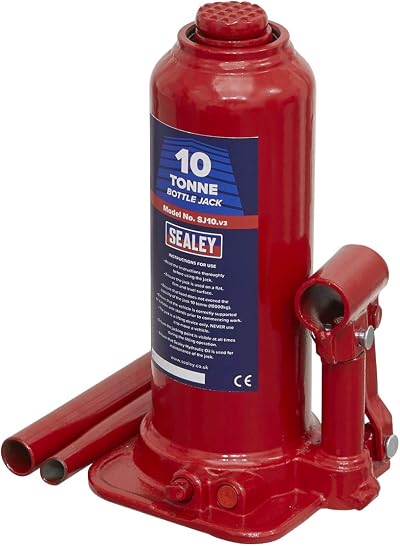 Sealey SJ10 Bottle Jack 10 Tonne Hydraulic Lifting Tool Heavy Duty