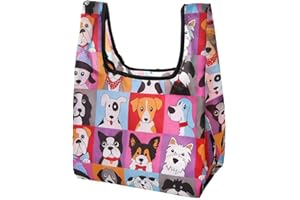 Reusable Foldable Shopping Bag Large Capacity Portable Tote Compact Roll-Up Design For Shopping Travel Office Parties Storage