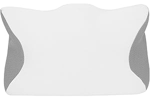 Orthopedic Cervical Pillow, Ergonomic Contour Pillow with Memory Foam for Neck Support and Pain Relief Breathable Bed Pillow 