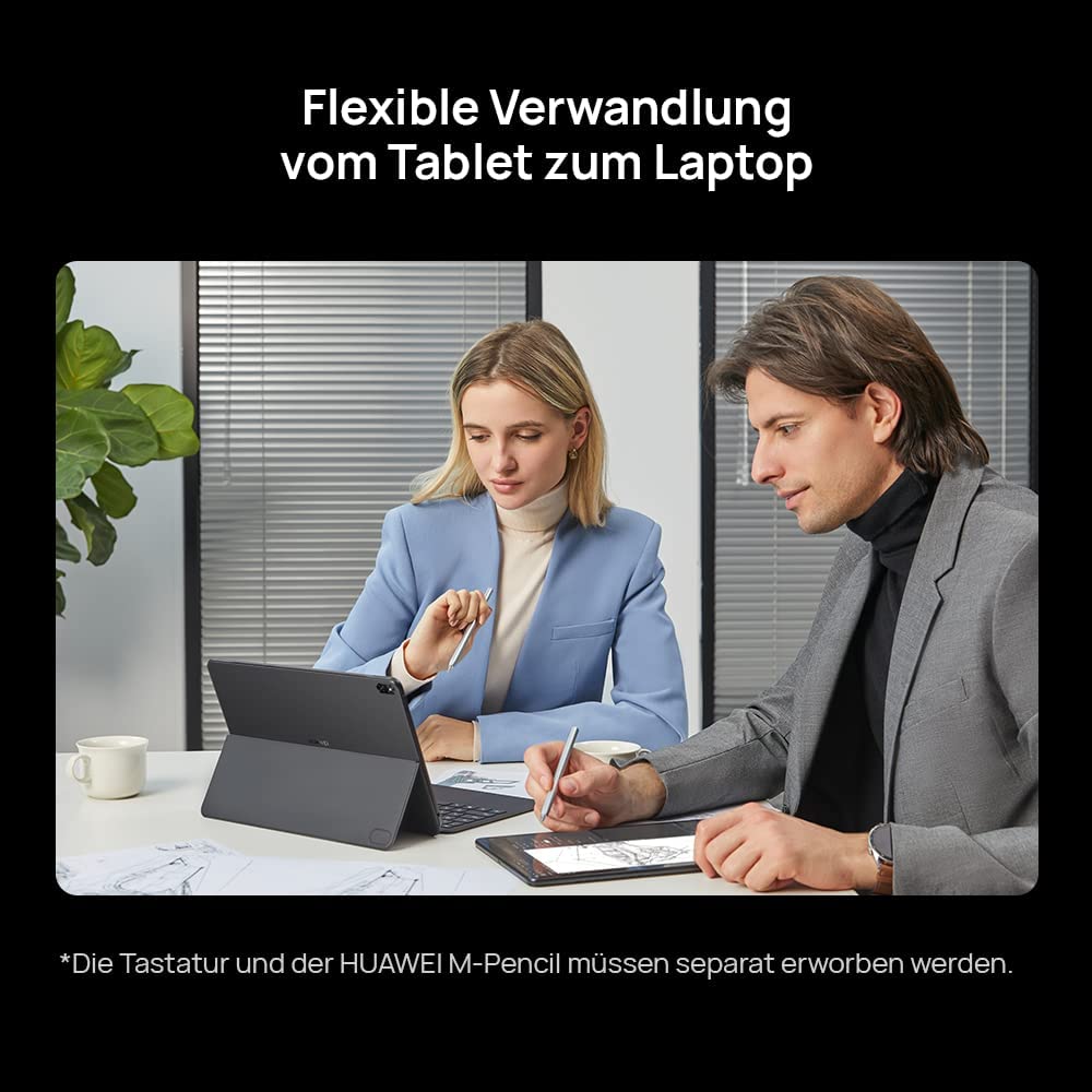 HUAWEI MateBook E, 12,6 Zoll 2-in-1 Tablet (11. Generation Intel Core i3, Windows 11 Home), 2,5K OLED Real Color FullView Display, Nebula Gray 8+128GB + [Exklusiv+5 EUR Amazon Gutschein] 6