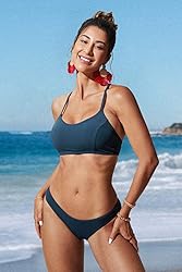 CRZ YOGA Womens Bikini Bottom Low Waisted Cheeky