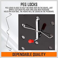HORUSDY 238-Piece Pegboard Hooks
