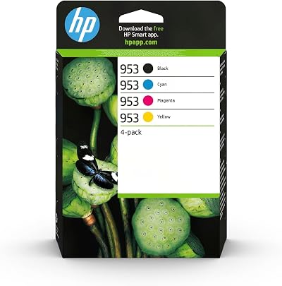 HP 6ZC69AE 953 Original Ink Cartridges Black Cyan Magenta Yellow Multipack