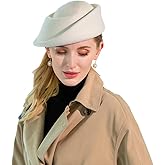 Small Top Hats for Women Elegant Winter Vintage Beret Wool Felt Fedoras Ladies Luxury Wedding and Church Cap Female