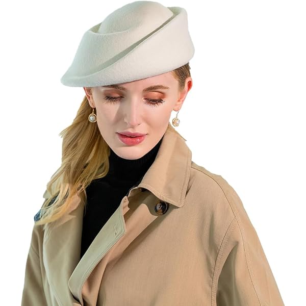 AMPOSSTO Women Fashion Pleated Cloud Beret Hats Vintage  display picture 2
