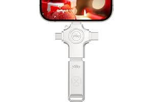 ySky 64GB 4in1 Photo Stick for iPhone Flash Drive,USB Memory Stick Flash Drive for iPhone/iPad/Android/PC/MAC, External USB C