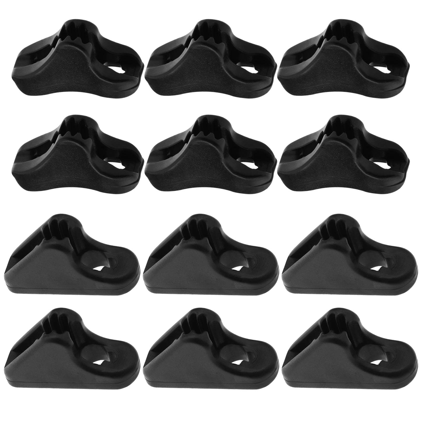Create idea 20Pcs Rope Tensioner Replacement Wind Rope Buckle Plastic Cord Adjuster Anti-slip Adjustable Tool for Outdoor Activities Black 2mm