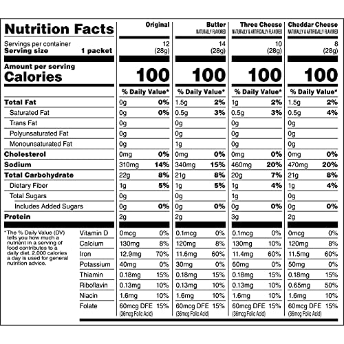 QUAKER INSTANT GRITS, 4 FLAVOR VARIETY PACK, 0.98OZ PACKETS,44 COUNT (PACK OF 1)