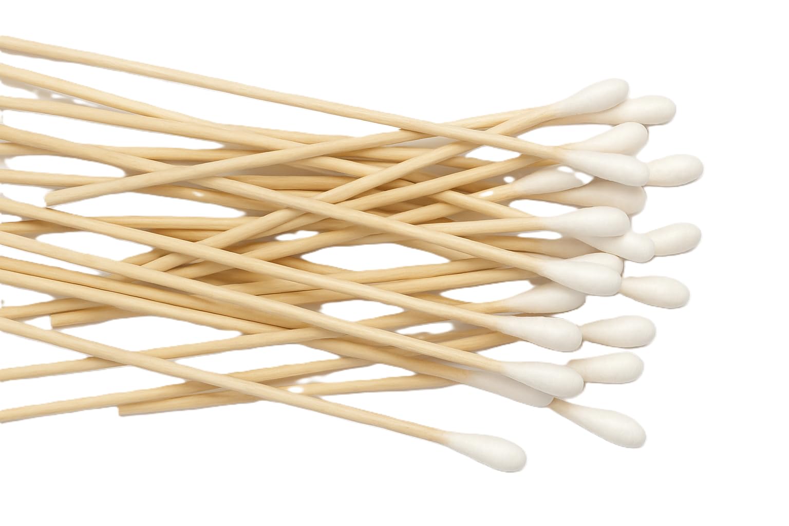 600pcs 6“ Swabs Cotton Stick Cotton Tipped Applicator Single Tip with Wooden Handle (600 Count)