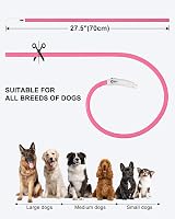 Joytale Light Up Dog Collar Rechargeable LED Night Safety Pink view 6