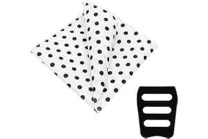 Gsyziux Handkerchiefs for Men, Cotton Polka Dots Hankies for Men 9.84" Mens Pocket Square for Wedding Business Party Daily