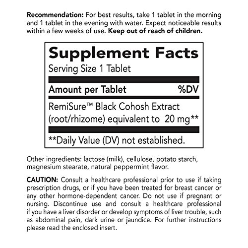 Remifemin Black Cohosh, Menopause Relief for Women*, EstrogenFree