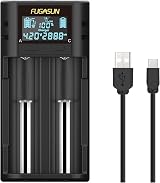 FUGASUN LCD Intelligent Battery Charger for 18650 21700 26650 view 1