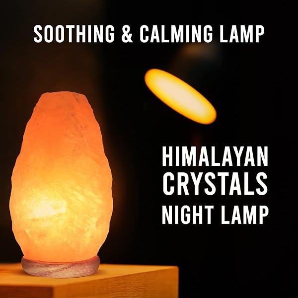HIMALAYAN GLOW SALT LAMP WITH DIMMER SWITCH 5-7 LBS