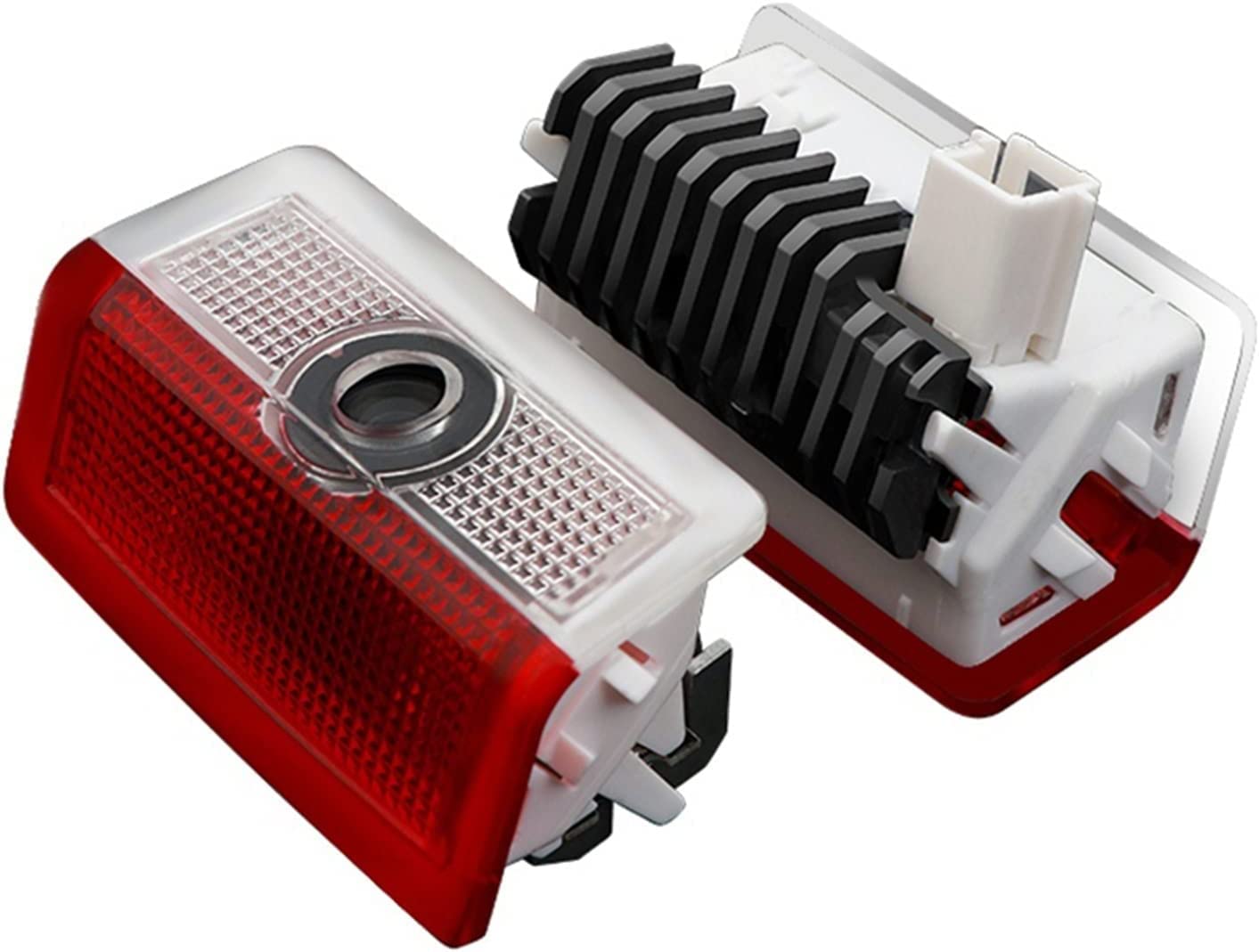 2 pcs Car Door LED Light Projector Ghost Shadow logo light with no fading glass slides inserts for Benz A/B/C/E/M/GL/GLA/GLC/GLE/GLS/G w213 w212 w166 w176 Series(02 benz logo+writing)