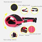 HEELE Dog Muzzle Breathable Mesh Nylon Adjustable Loop Soft Pad (S) Black view 3