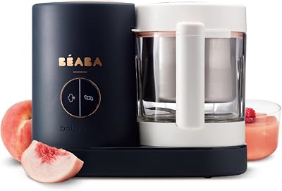 Béaba Babycook Neo 6-in-1 Food Processor Steamer Glass Bowl Night Blue