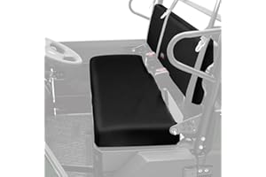 KEMIMOTO Front Bench Seat Cover Compatible with Kawasaki Mule PRO-FXT DXT FX DX 2015-2026 Replace OEM Part KAF080-039 Black Rear Seat Cover