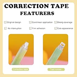 BITOSEE White Out Correction Tape and Double Sided