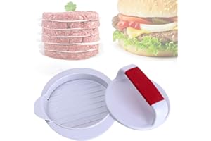 ANEUHS Burger Press Hamburger Press Patty Maker Mold Perfectly Sized 4 5/8 inch Burger Mold Rings Easy Release Hamburger Patty Press for BBQ Grill Accessories