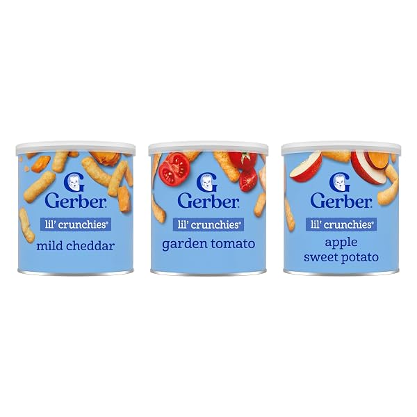 GERBER SNACKS FOR BABY LIL’ CRUNCHIES BAKED GRAIN...