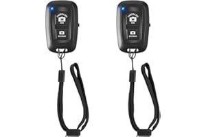 ESZKOZTA Cellphone Clicker, Camera Remote Control(2 Pack) for Photos & Videos, Wireless Camera Remote Shutter Compatible with iPhone/Android Phone/iPad/Tablets with Adjustable Wrist Strap
