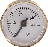 worien 2X 28mm Dial Air Pressure Gauge Manometer 350Bar 1/8 BSPP Thread PCP view 3