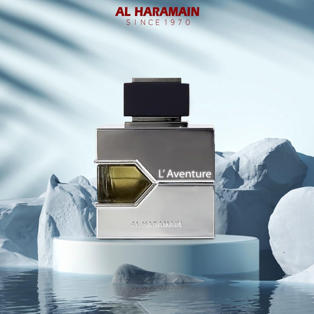 Al Haramain L´Aventure Eau De Parfum for Men, 3.33 oz., multi