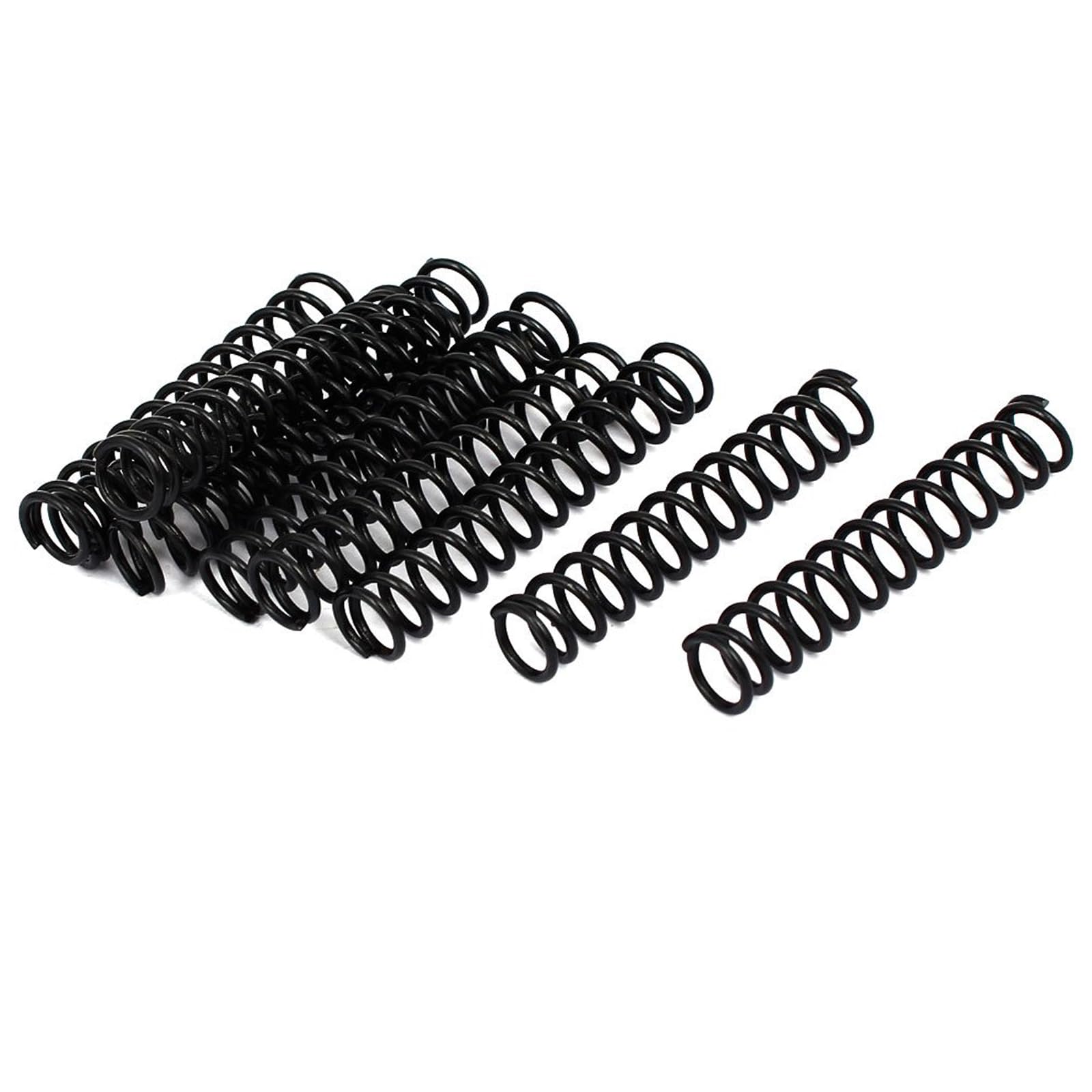 TA-VIGOR 10Pcs Extended Compressed Spring, 1.2mm Wire Dia, 9mm OD, 50mm Length Durable Stainless Steel Small Dual Hook Tension Spring for Furniture Screen Doors Repair Projects