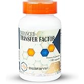 Transfer Factor Enhanced, 100 Natural Capsules, Immune Support - Transfer Factor Multi Immune from Cow Colostrum, Egg Yolk & Special Blend of Mushrooms