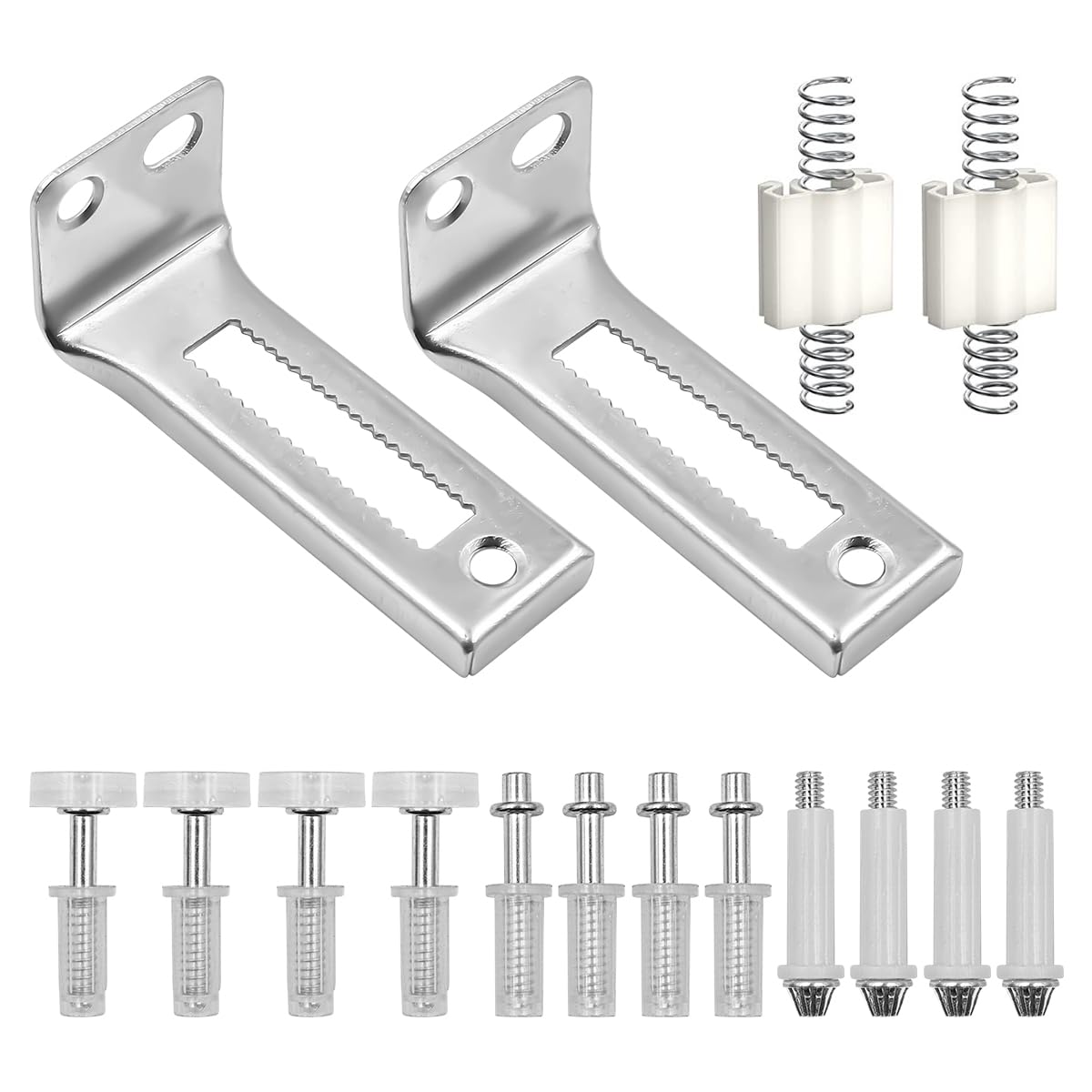 WANGCL 16Pcs Bifold Door Track Kit, Hardware Repair Replacement Parts for Repairing Folding Door Sliding Door Closet Door