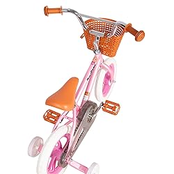 JOYSTAR 12 Inch Girls Bike with Training Wheels and
