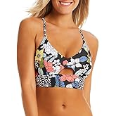 Jessica Simpson Womens Women Adjustable Cropped Cami Bikini Top