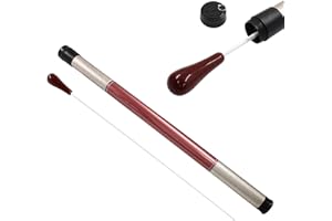 Piutouyar Music Conducting Baton, Music Baton Orchestra Baton Band Conductor Baton Imitation Agate Handle Music Conductor Baton with Tube Case for Concert(Red Handle)
