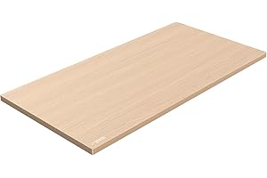 SSWOOD Universal Solid One-Piece Wood Table Top, 43"x24"x1" Workbench Top - Rectangular Particle Board for Standing Desk, Home Office Desk Countertop DlY, Washer Dryer, Coffee, Bar Tabletop