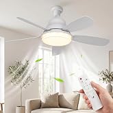 XIGUCUCN Socket Fan Light with Remote,24" Screw in Ceiling Fan Lights with 3 Colors Dimmable,3 Speed,2500 Lumens,Portable E26 Light Bulb Fan for Bedroom,Dining Room,Kitchen,Laundry Room,Garage.White