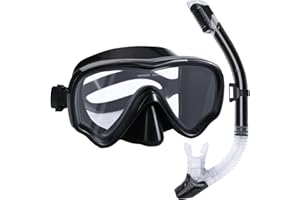 SwimStars Snorkel Set for Adults and Kids, Snorkeling Gear Anti-Fog Swim Mask Dry Top Snorkel Kit with Carry Bag, Snorkeling Scuba Diving Swimming Travel