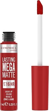 Rimmel London Lasting Mega Matte Liquid Lipstick 500 Fire Starter Vegan 7.4ml