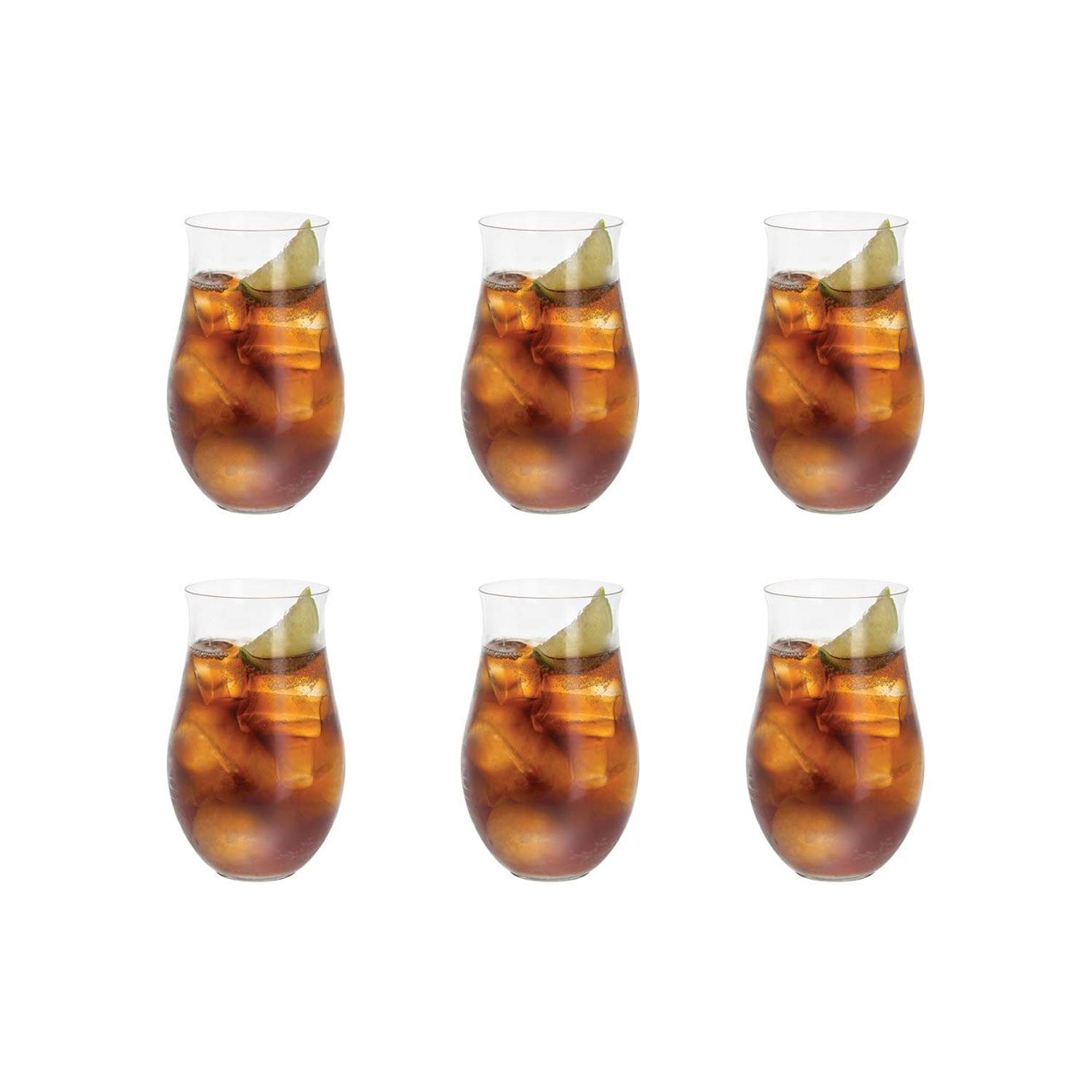 Dartington Crystal TU3171/7/6PK - Rum Party Crystal Tumblers, Set of 6 x 380ml
