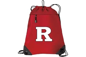 Broad Bay Rutgers University Drawstring Backpack Bag RU Cinch Pack - UNIQUE MESH & MICROFIBER