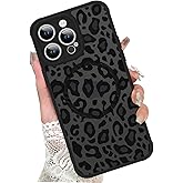 KANGHAR Case for iPhone 14 Pro Max Phone Case [Compatible with Magsafe] Leopard Printed Pattern Cute Cheetah Protective Magnetic Case for Girls Women Men 6.7"