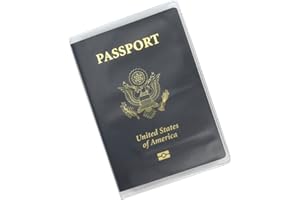 Plastic Passport Covers, Frosted, Travel Wallet