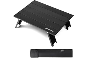 OneTigris Ultralight Backpacking Table, Compact Pop-Up Folding Table for Camping, Hiking, Beach, Picnic, Travel